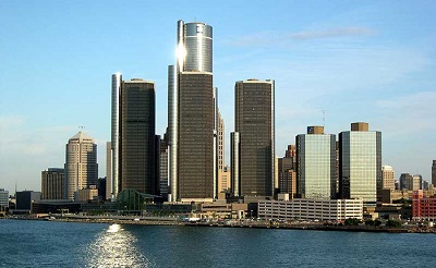 City of Detroit Skyline